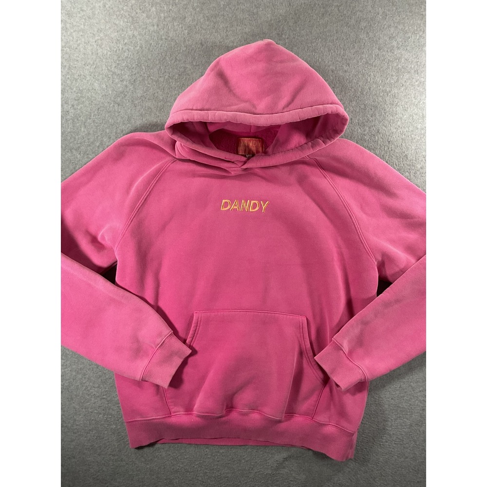 Dandy Worldwide Pink Lets Watch The Sunset Embroidered Hoodie Womens Small J61